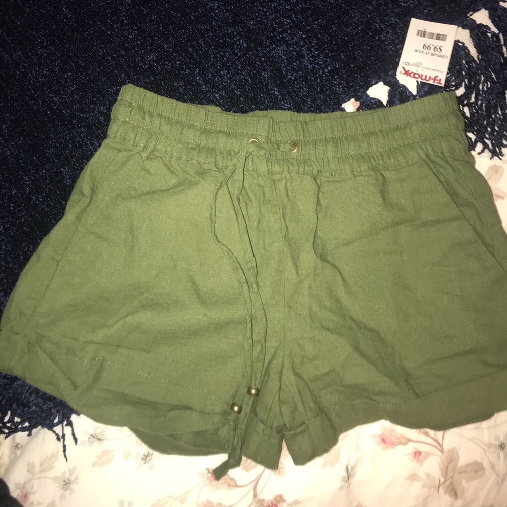 Green shorts